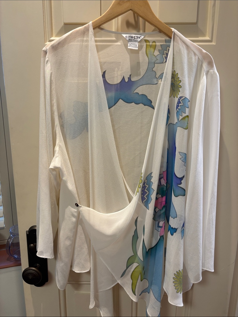 NWOT Citron Santa Monica silk top